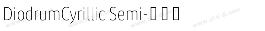 DiodrumCyrillic Semi字体转换